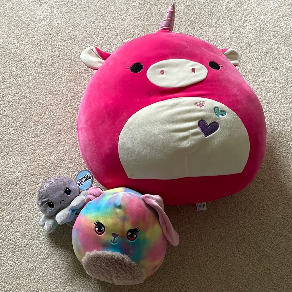 Squishmallows and ticktock reversible plushie!!